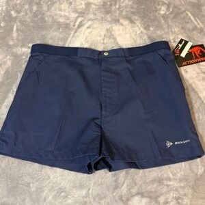 Dunlop Actionwear Mens Navy Blue Vintage Athletic Shorts NWT Size 38 80s 90s